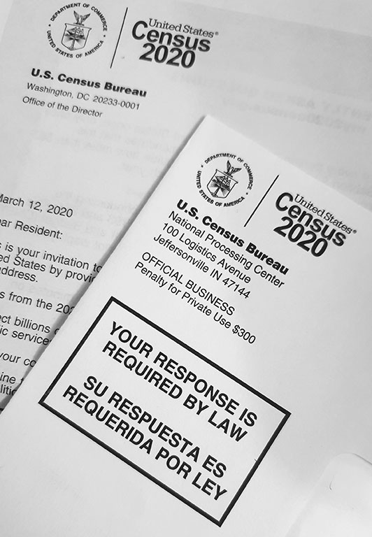 2020 U.S. Census letter urging response by law.